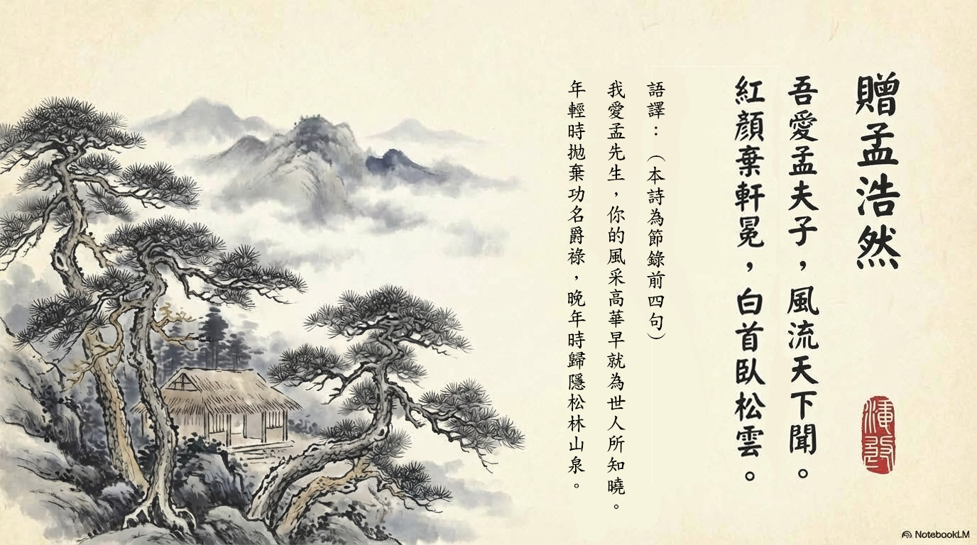 贈孟浩然