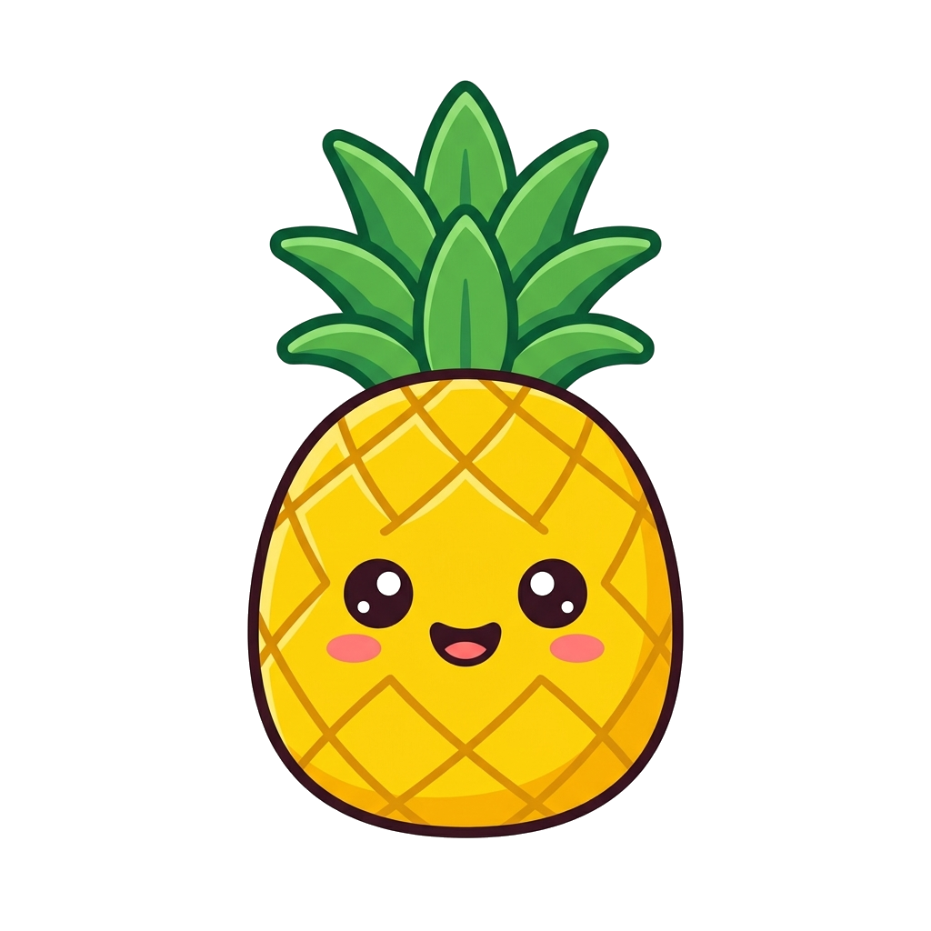 鳳梨 Q版畫像