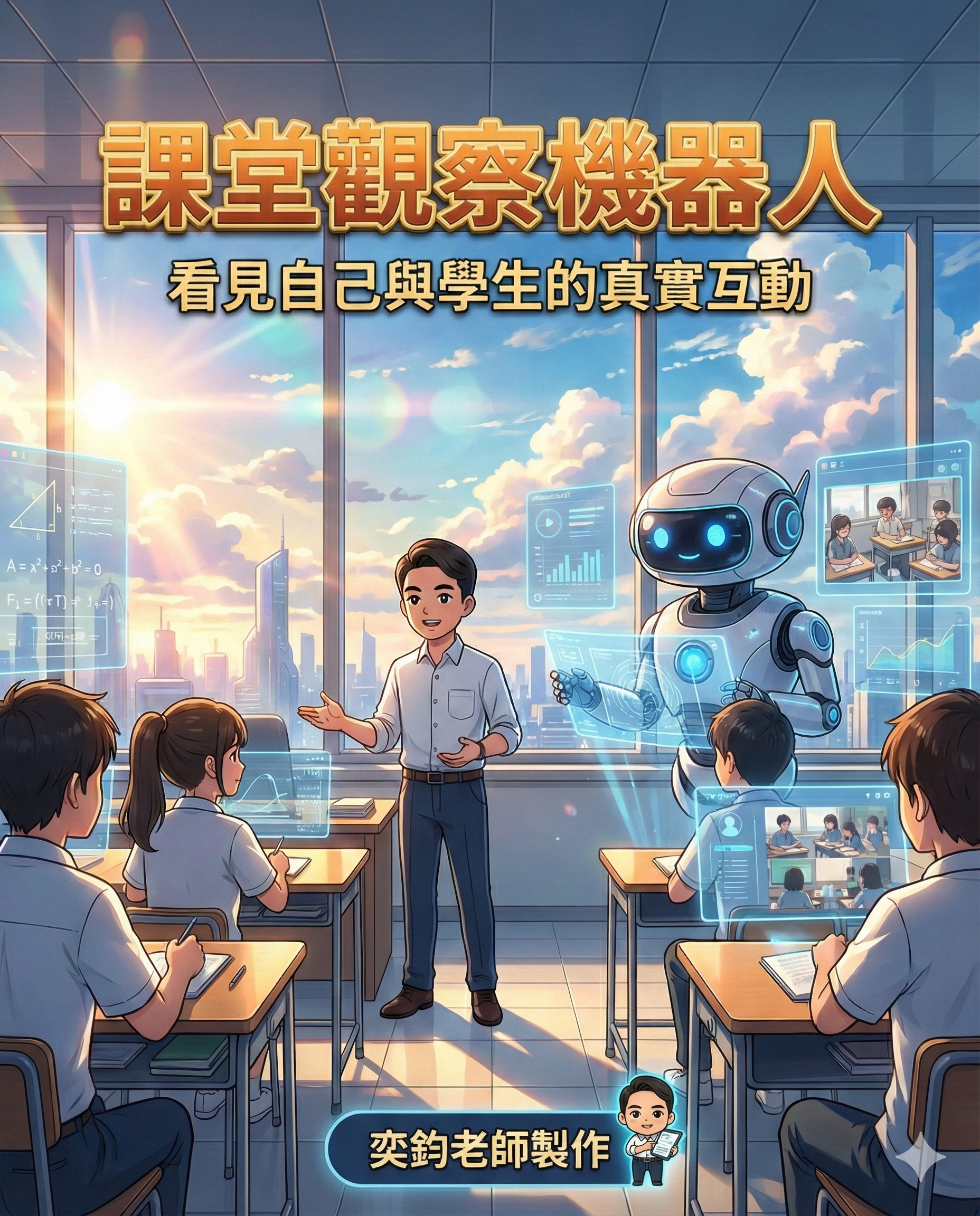 課堂觀察機器人封面視覺
