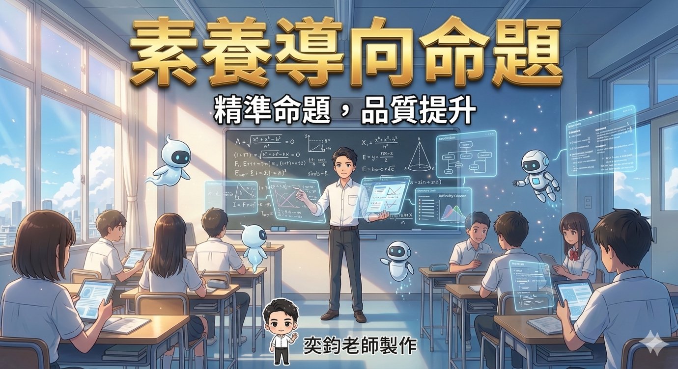 素養導向命題機器人 主視覺