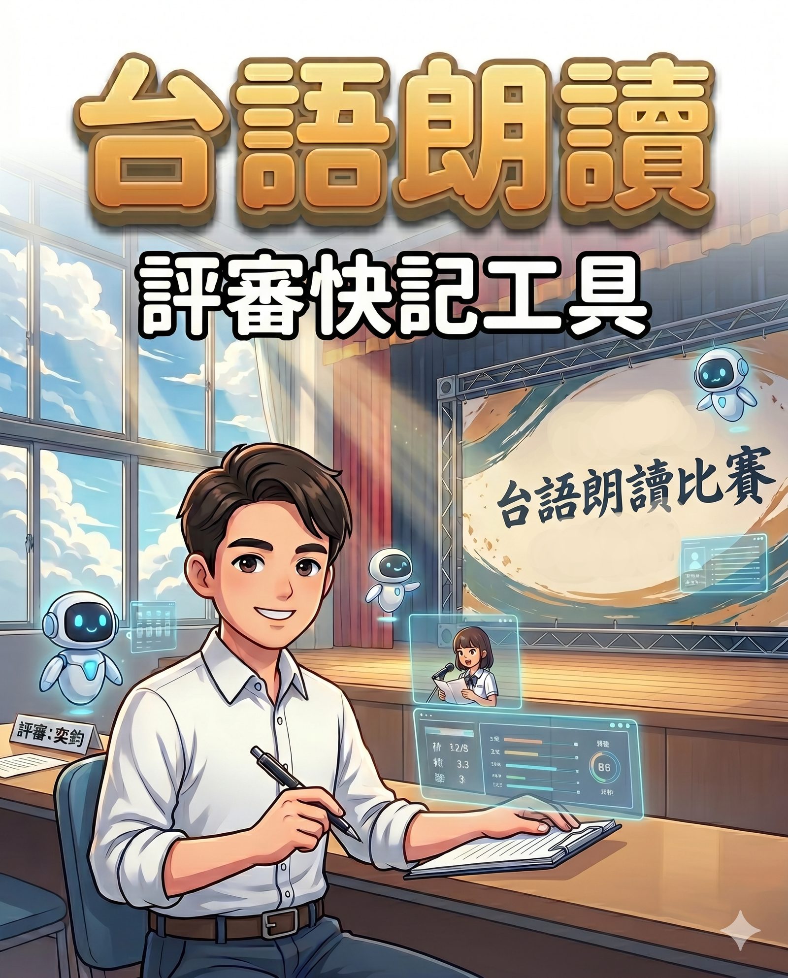 台語朗讀評審快記工具 操作介面與亮點