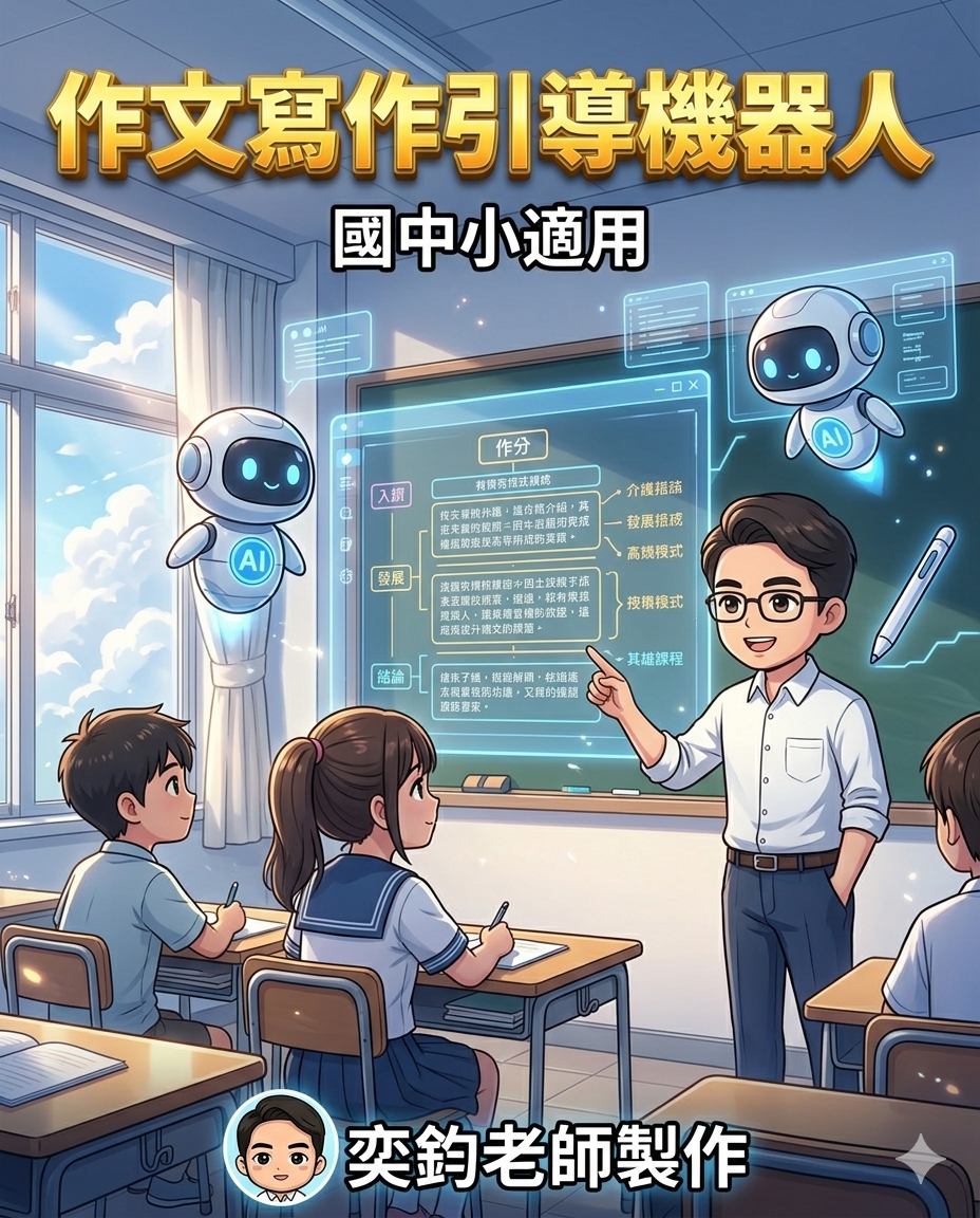 作文寫作引導機器人介面預覽