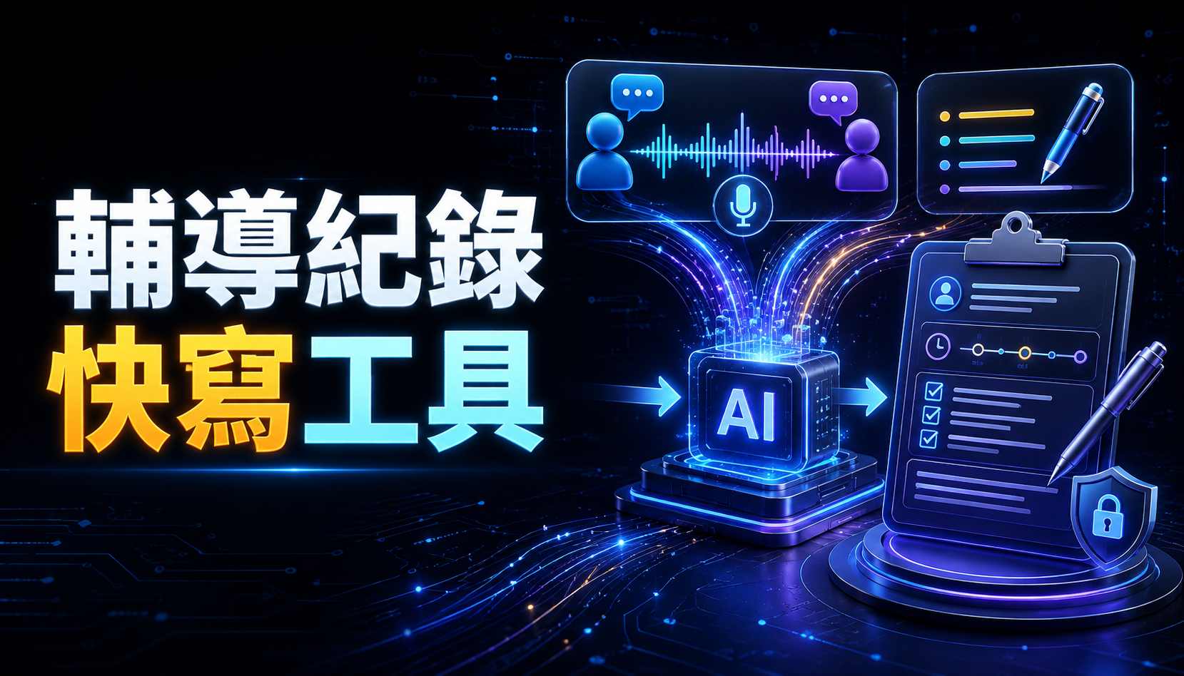 AI 輔導紀錄快寫工具操作介面縮圖